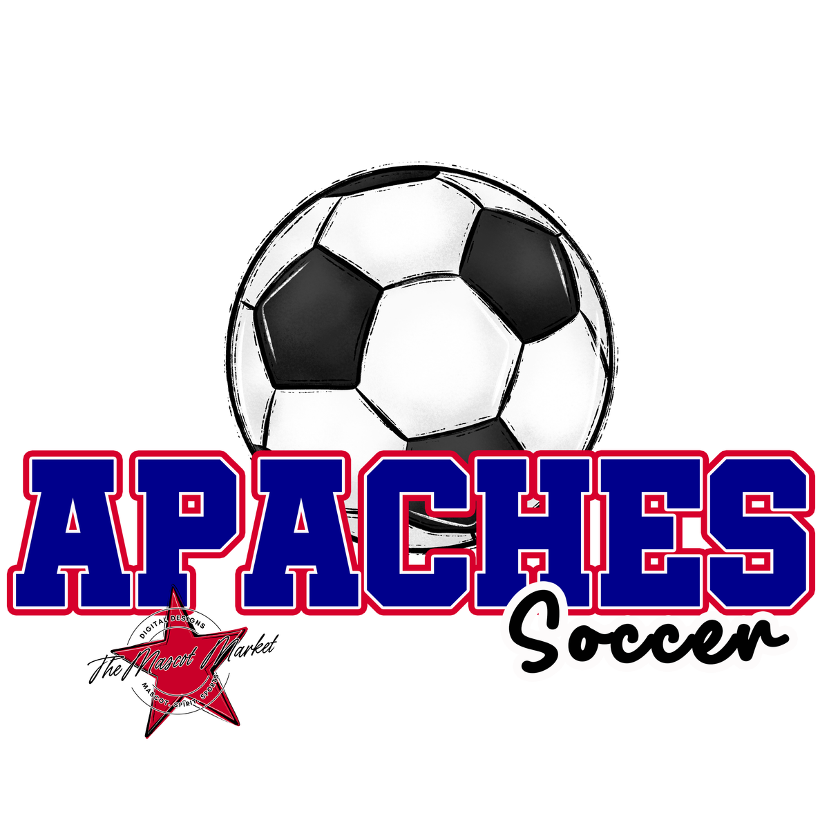 Apaches Varsity Soccer-Blue & Red