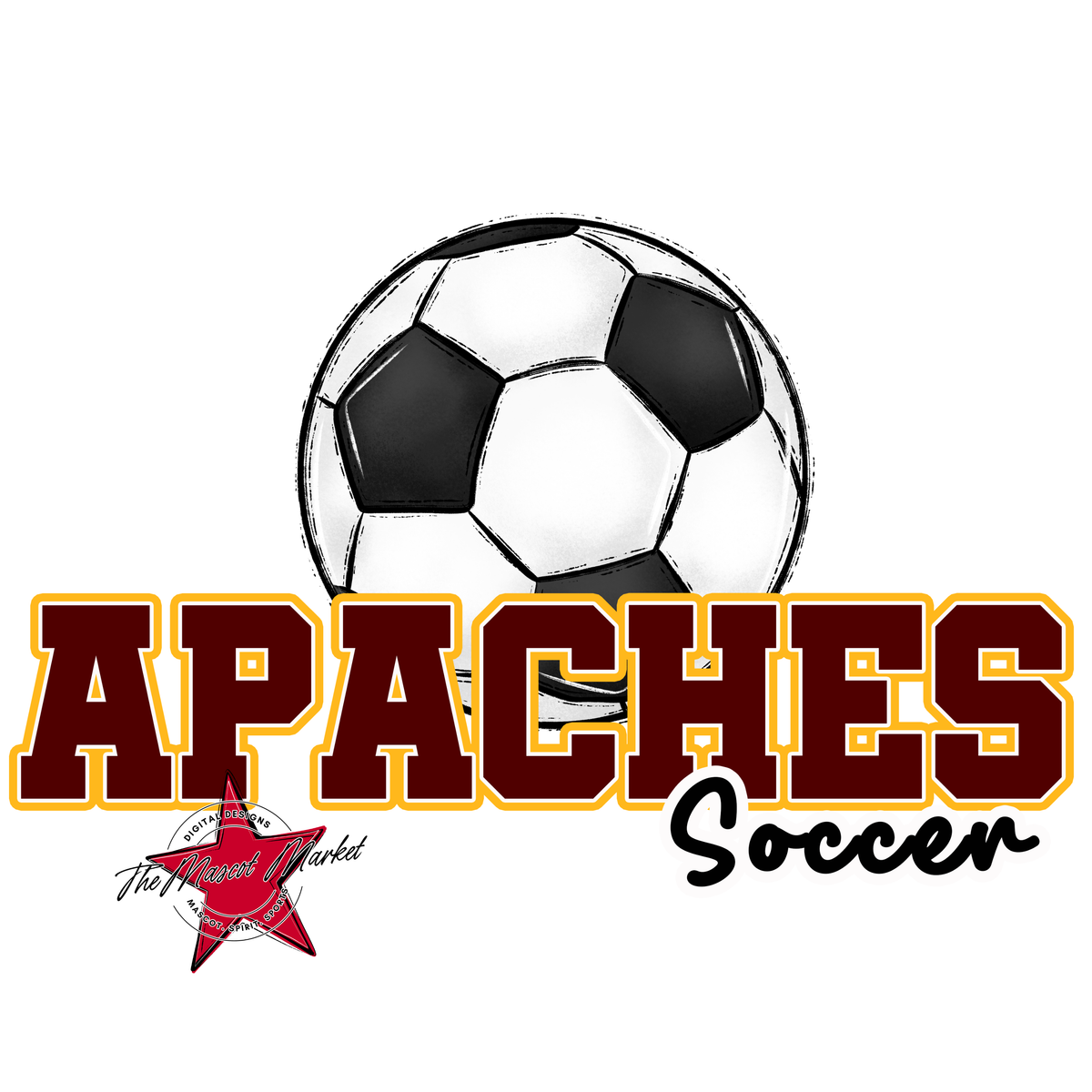 Apaches Varsity Soccer-Maroon & Yellow