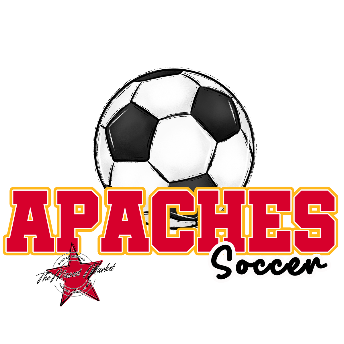 Apaches Varsity Soccer-Red & Yellow