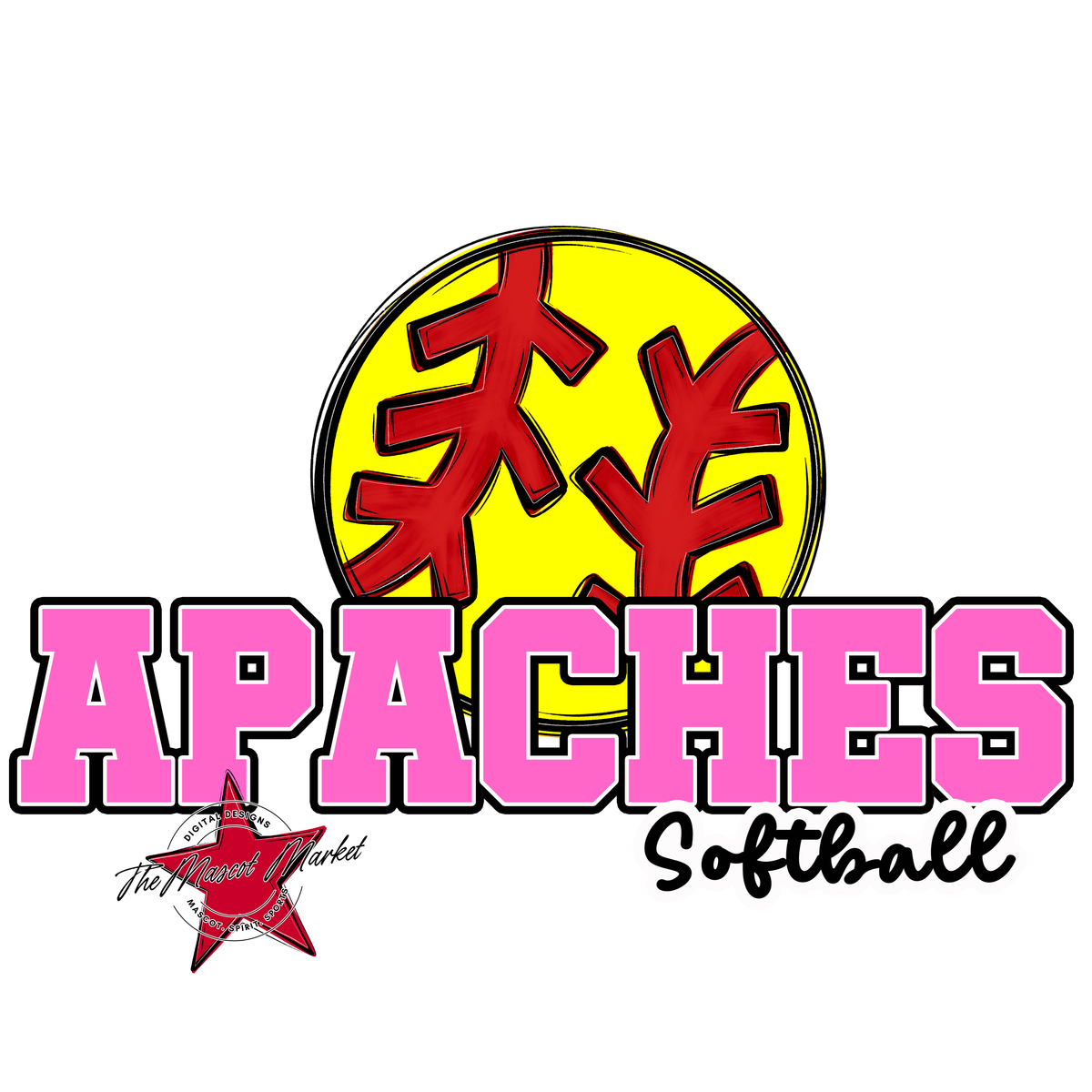 Apaches Varsity Softball-Baby Pink