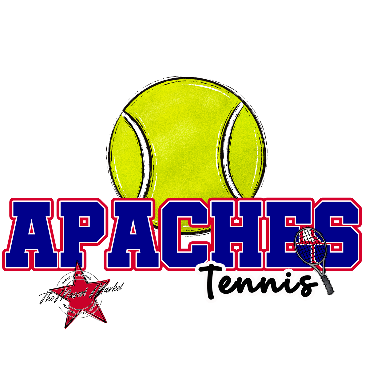 Apaches Varsity Tennis-Blue & Red