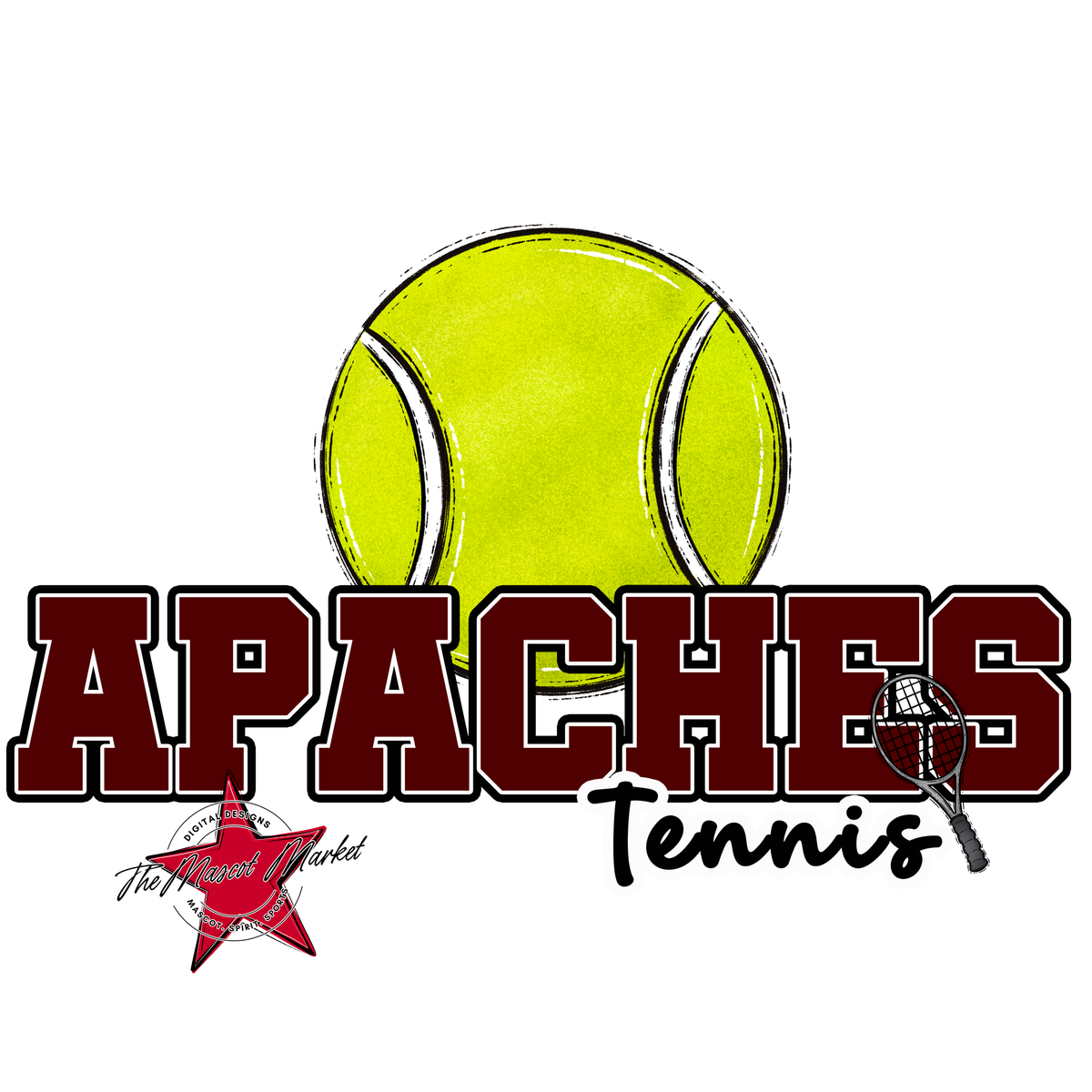 Apaches Varsity Tennis-Maroon