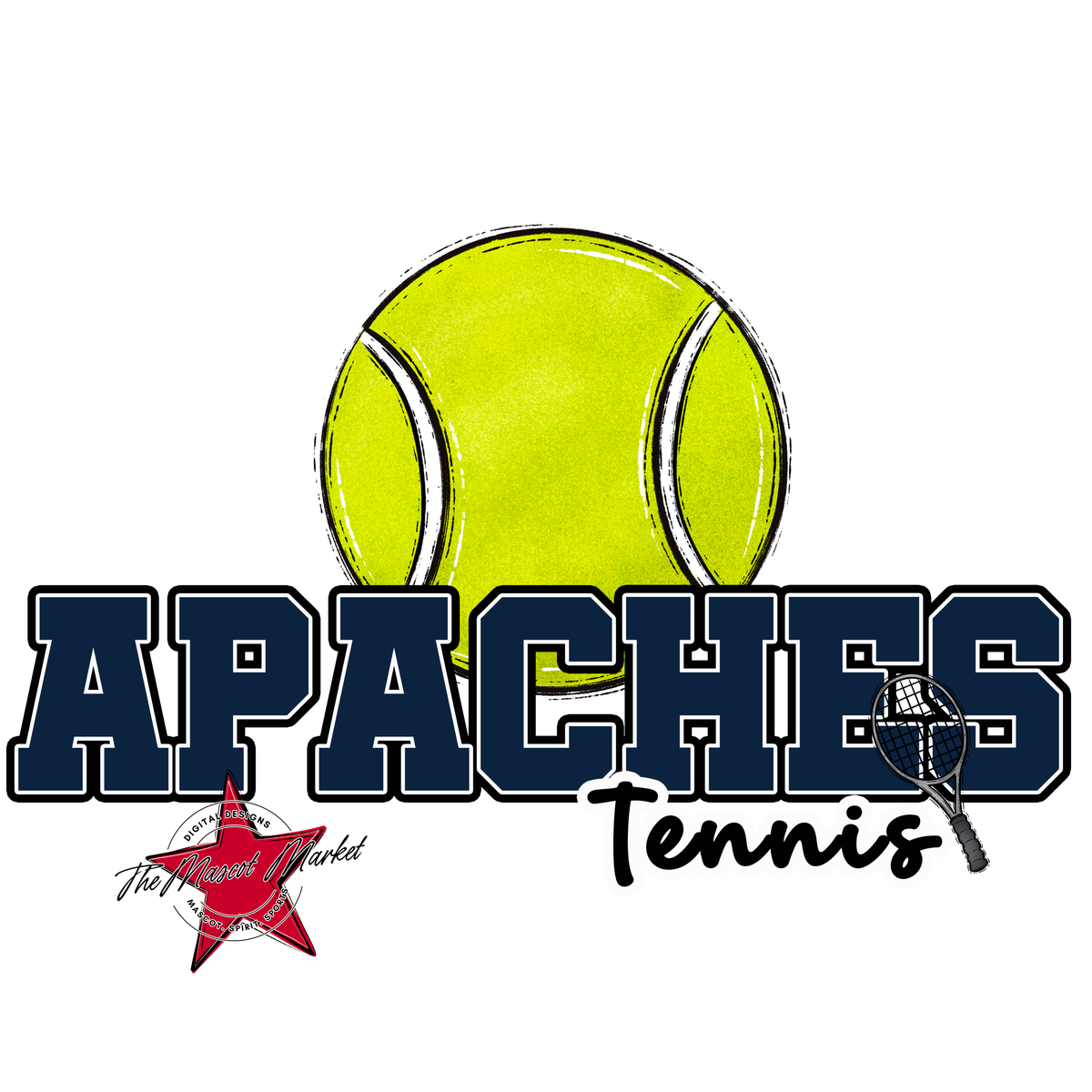 Apaches Varsity Tennis-Navy