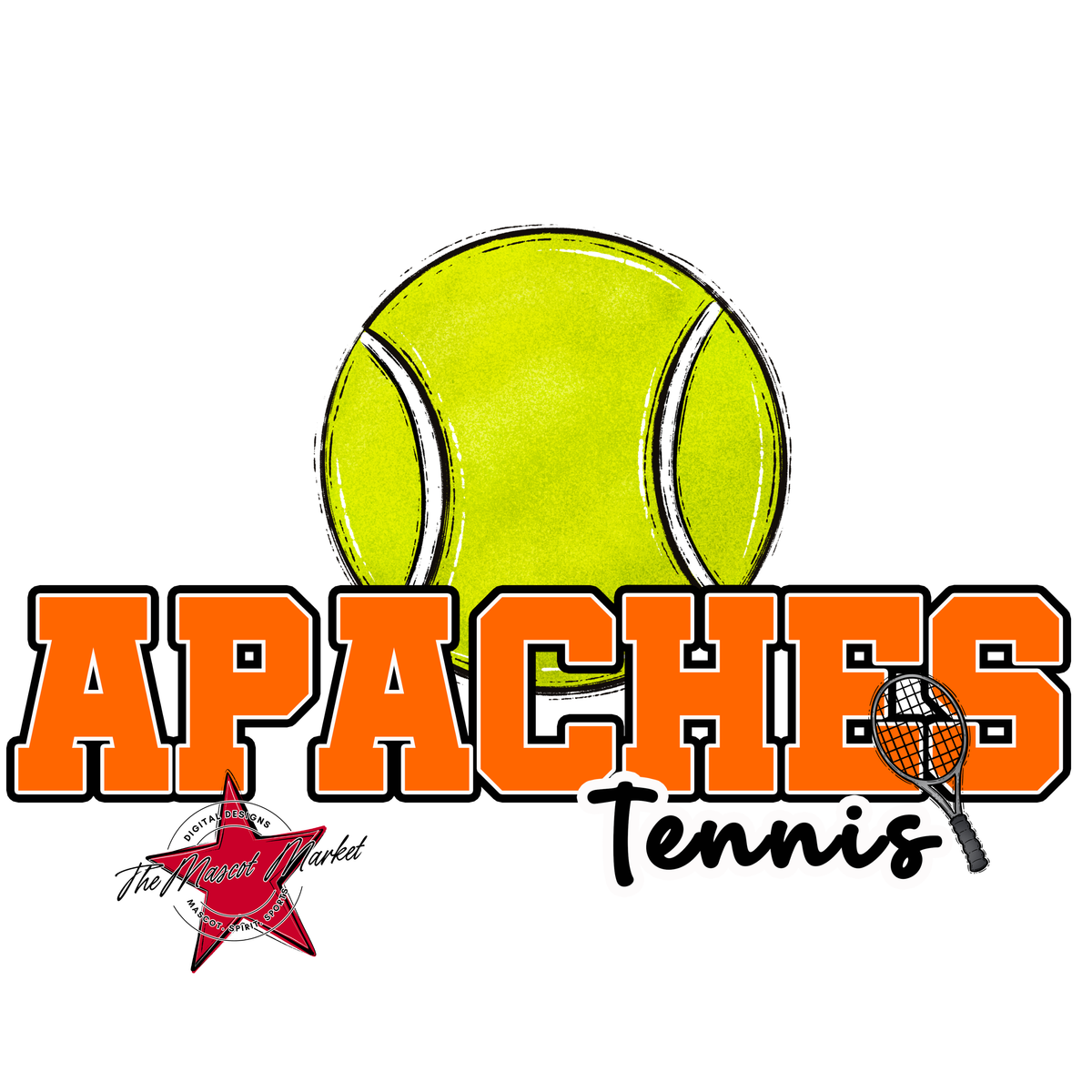 Apaches Varsity Tennis-Orange