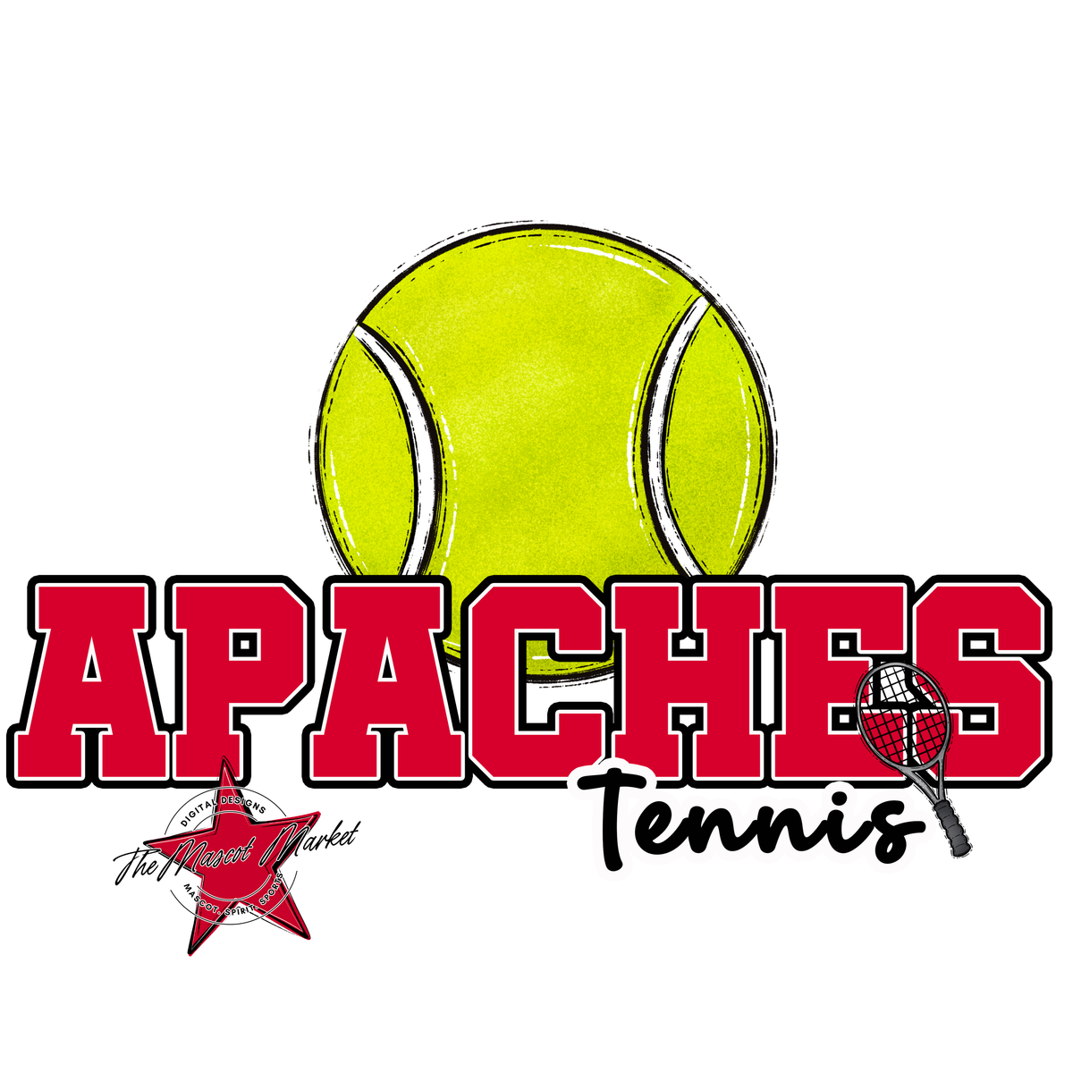Apaches Varsity Tennis-Red