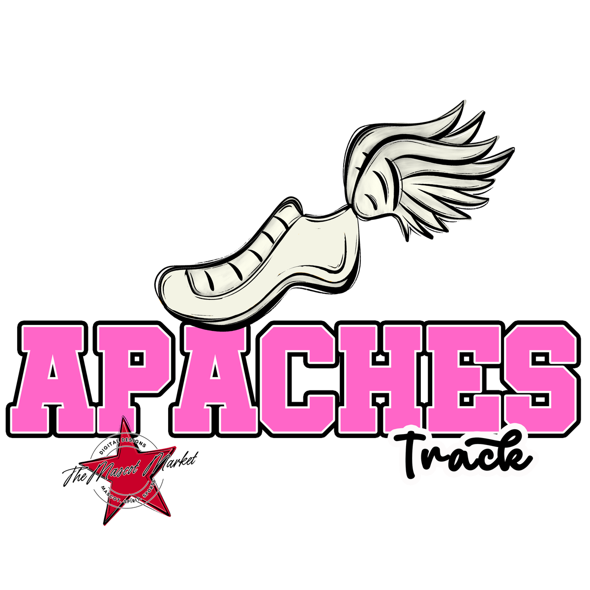 Apaches Varsity Track-Baby Pink