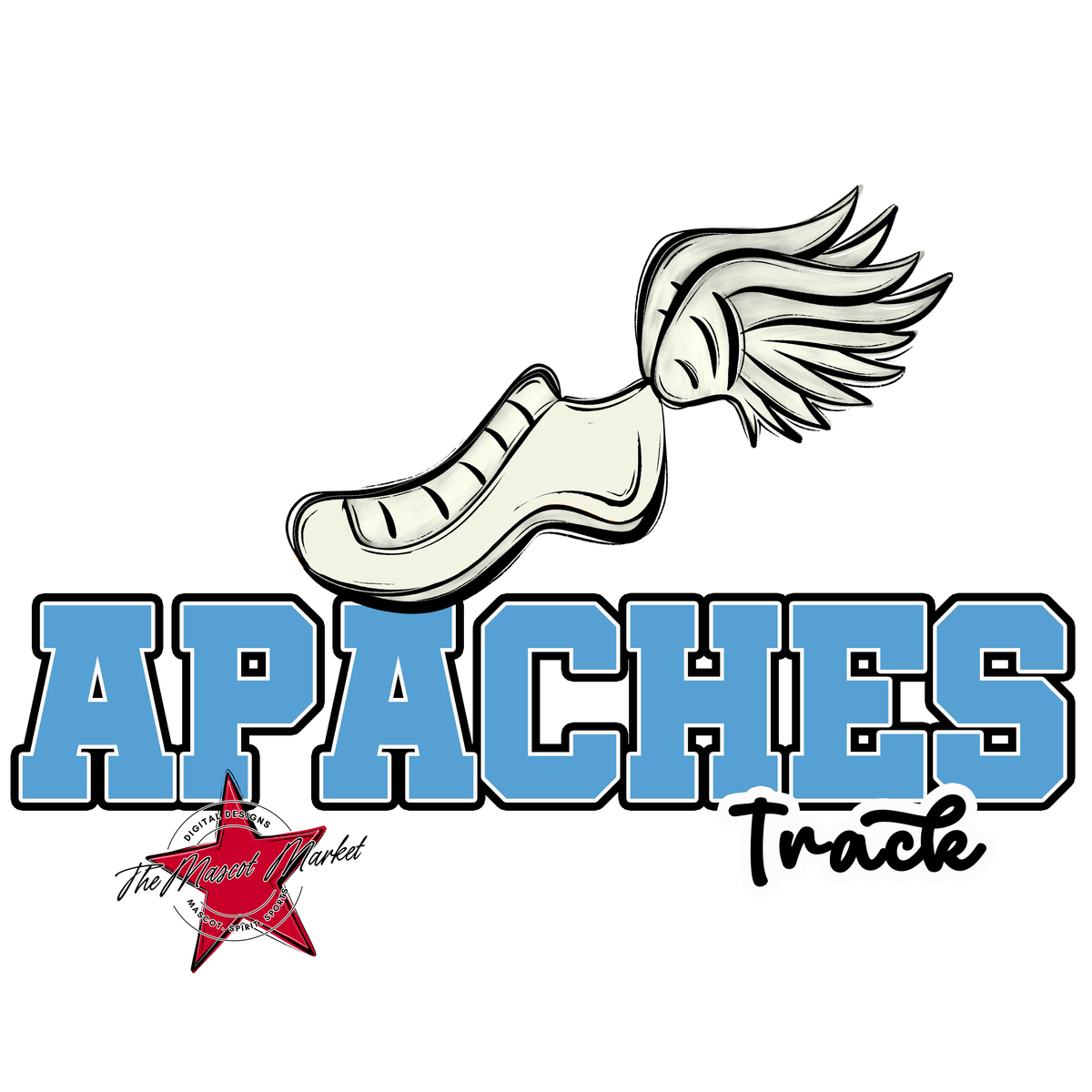 Apaches Varsity Track-Carolina Blue
