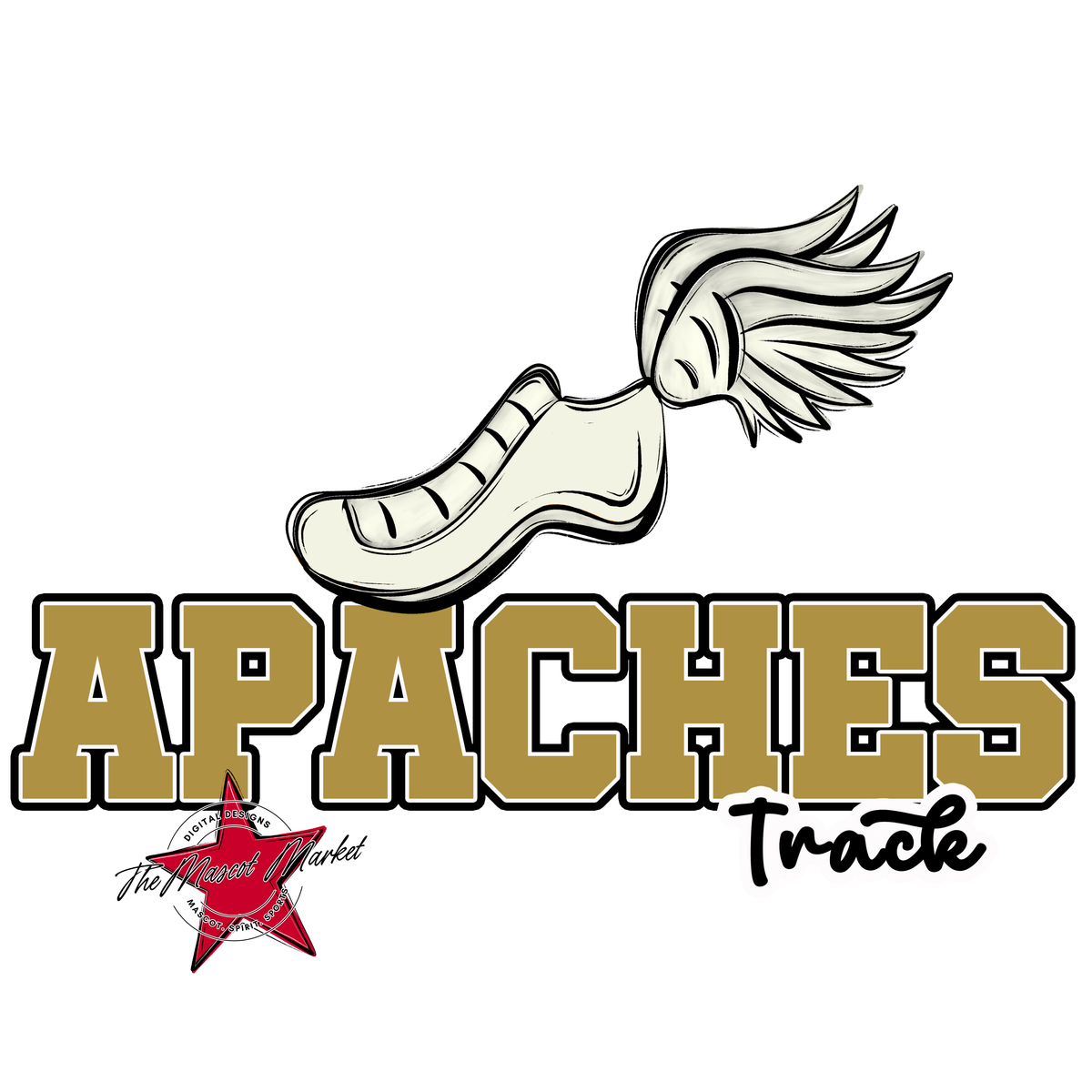 Apaches Varsity Track-Gold