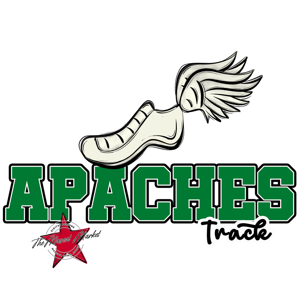 Apaches Varsity Track-Kelly Green
