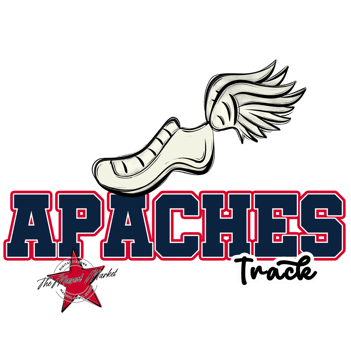 Apaches Varsity Track-Navy & Red