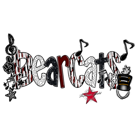 Bearcats Band Scrape-Maroon