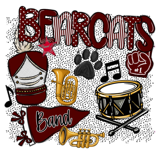 Bearcats Band Spirit-Maroon
