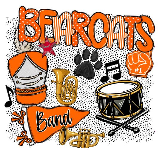 Bearcats Band Spirit-Orange