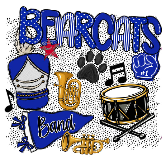 Bearcats Band Spirit-Royal Blue