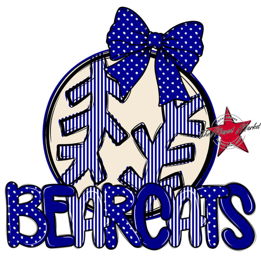 Bearcats Baseball-Softball Spirit Design-Blue