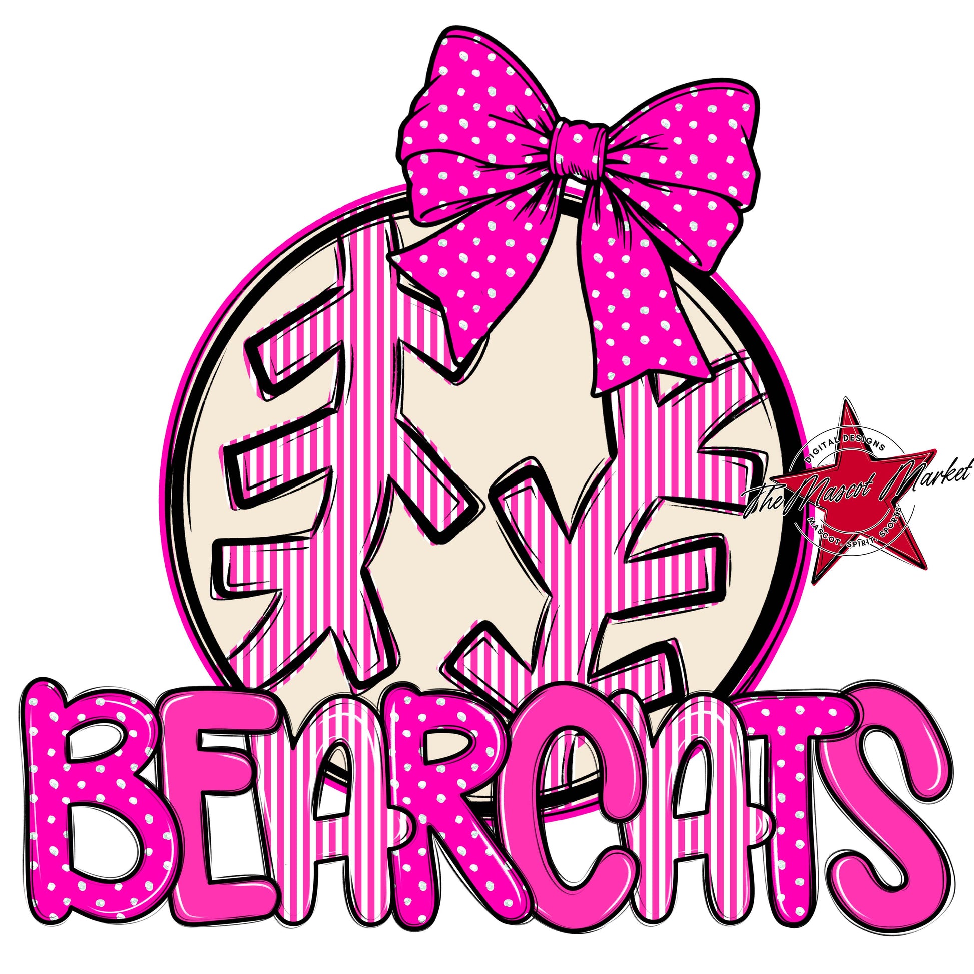 Bearcats Baseball-Softball Spirit Design-Pink