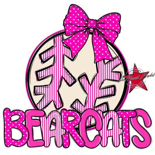 Bearcats Baseball-Softball Spirit Design-Pink