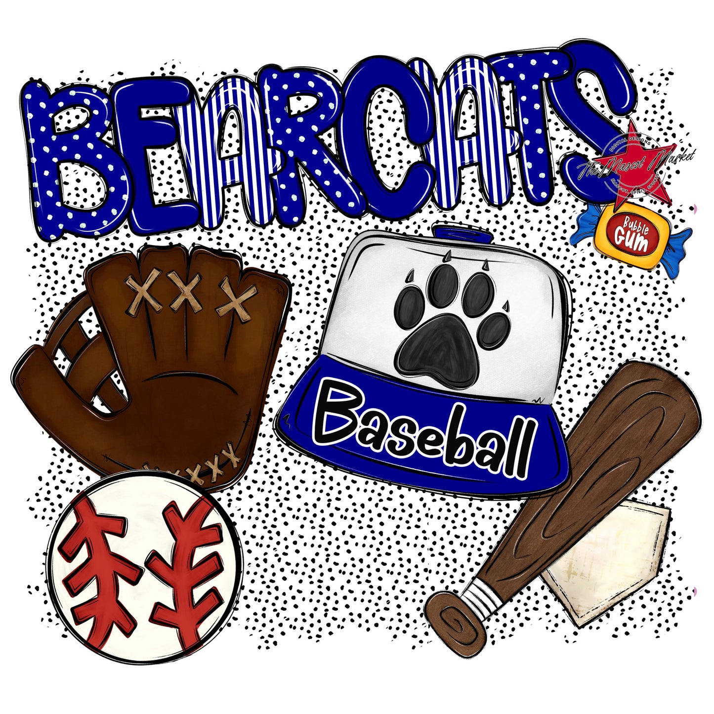 Bearcats Baseball Spirit-Blue
