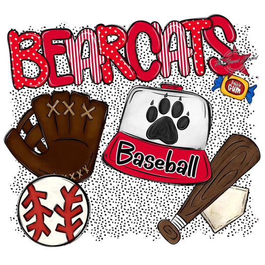 Bearcats Baseball Spirit-Red