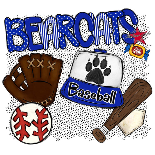 Bearcats Baseball Spirit-Royal Blue