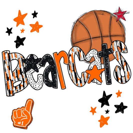 Bearcats Basketball Scrape-Orange