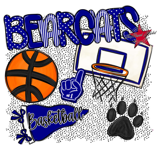 Bearcats Basketball Spirit-Blue