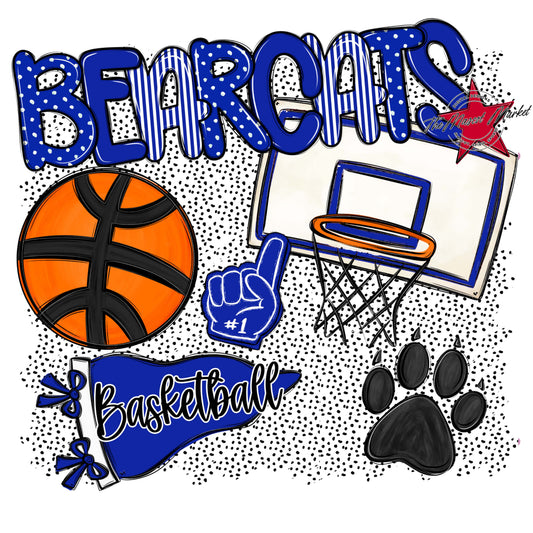 Bearcats Basketball Spirit-Royal Blue