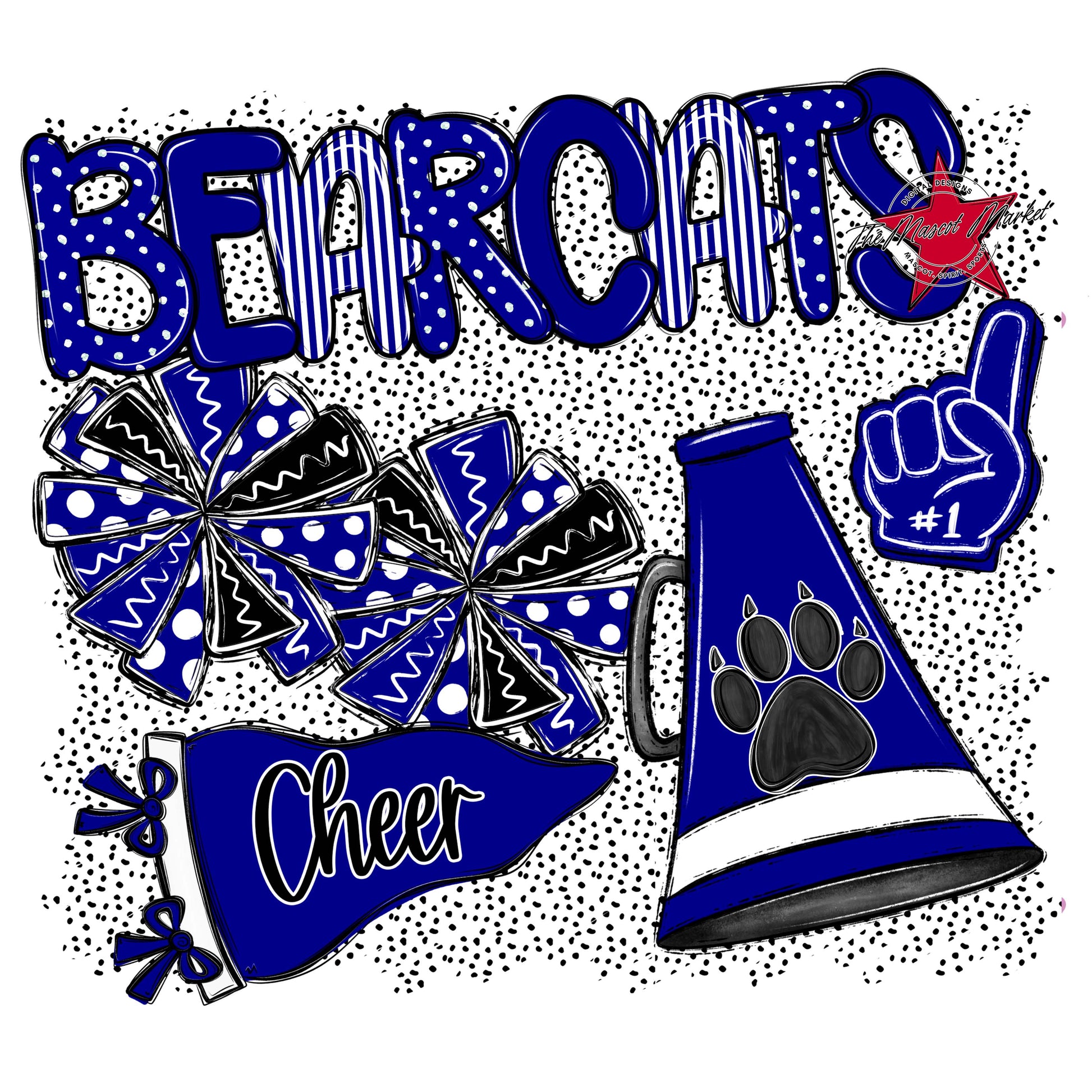 Bearcats Cheer Spirit-Blue