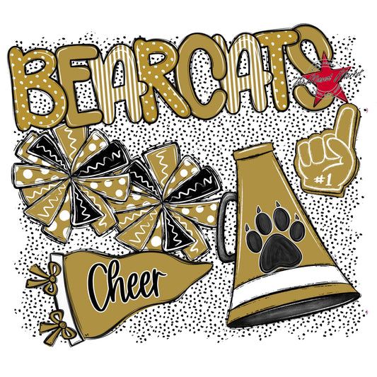 Bearcats Cheer Spirit-Gold