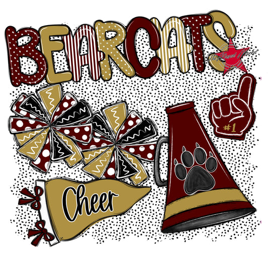 Bearcats Cheer Spirit-Maroon & Gold