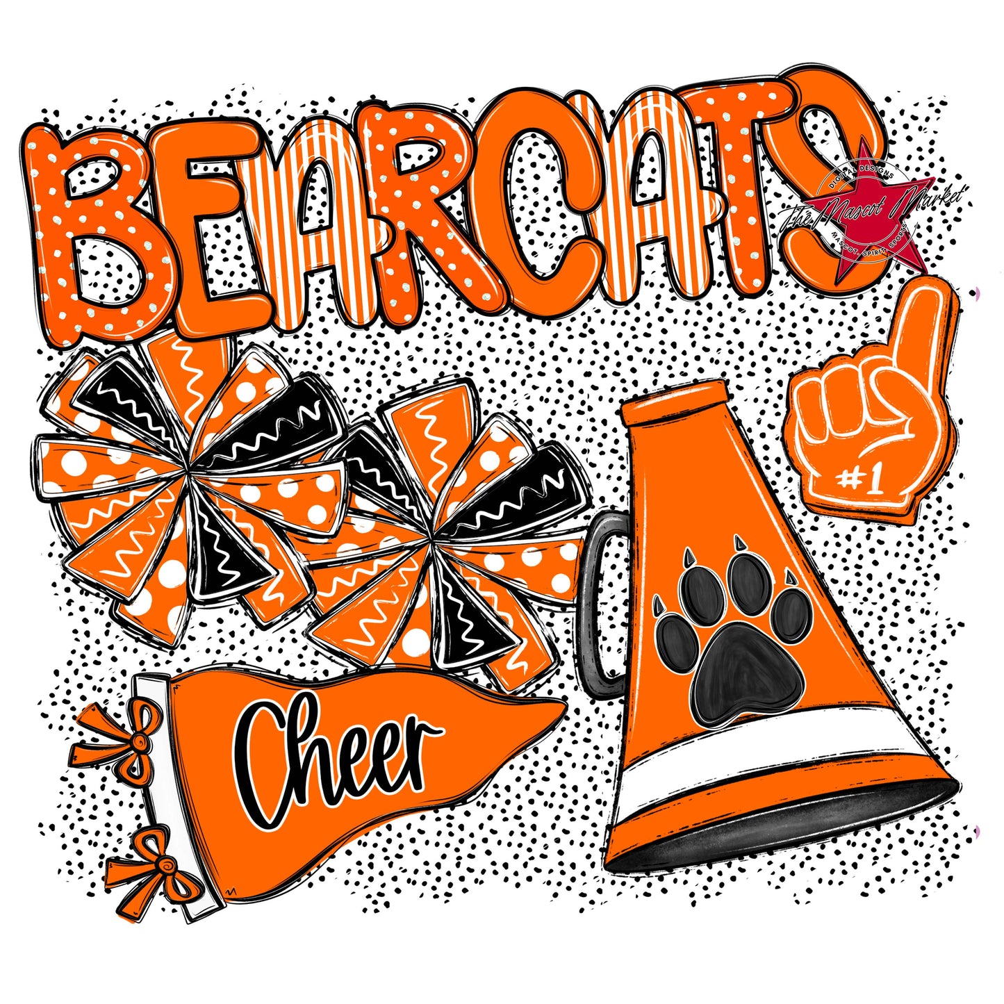 Bearcats Cheer Spirit-Orange