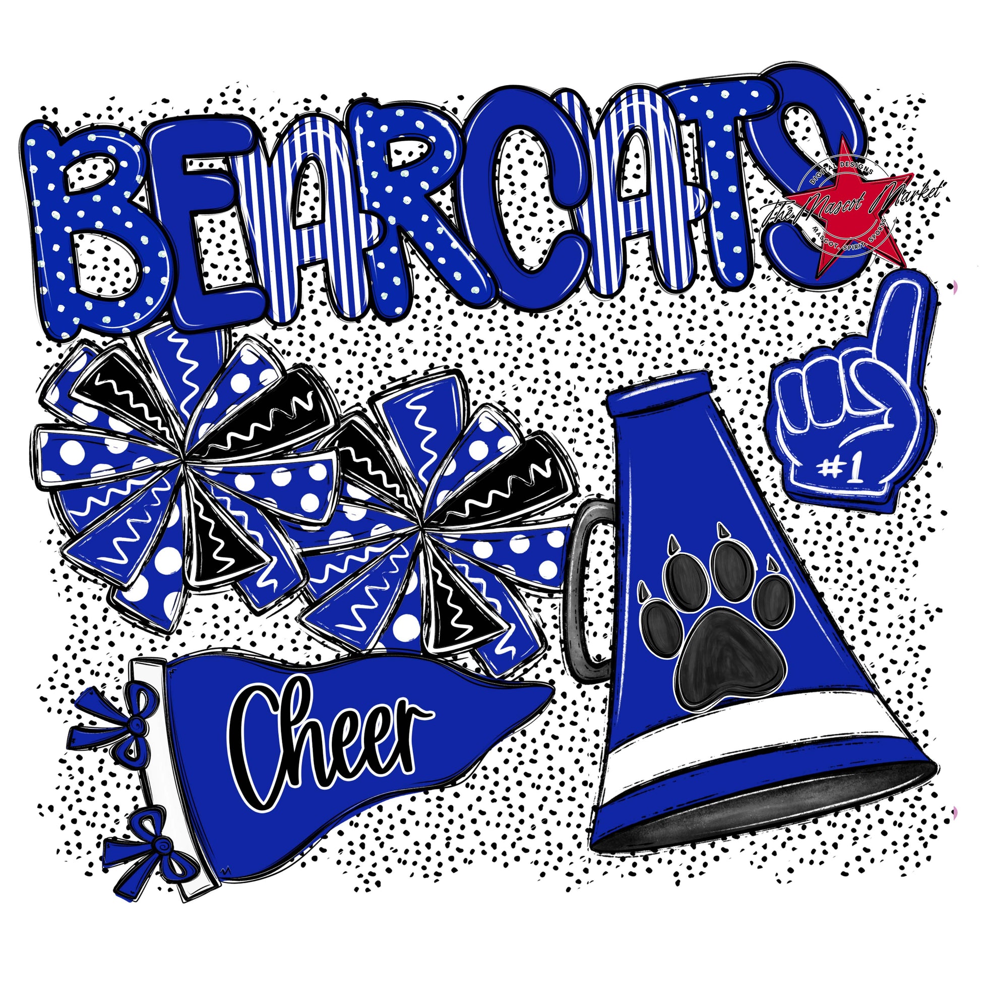 Bearcats Cheer Spirit-Royal Blue