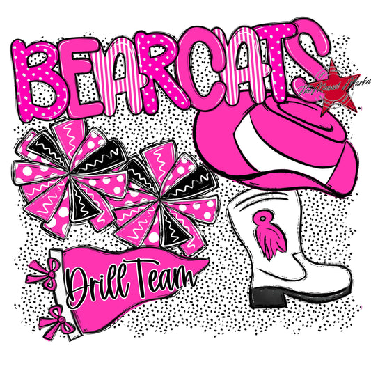 Bearcats Drillteam Spirit-Pink