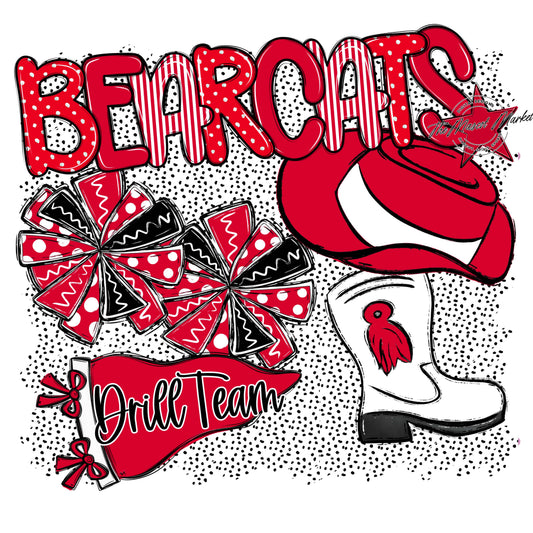 Bearcats Drillteam Spirit-Red
