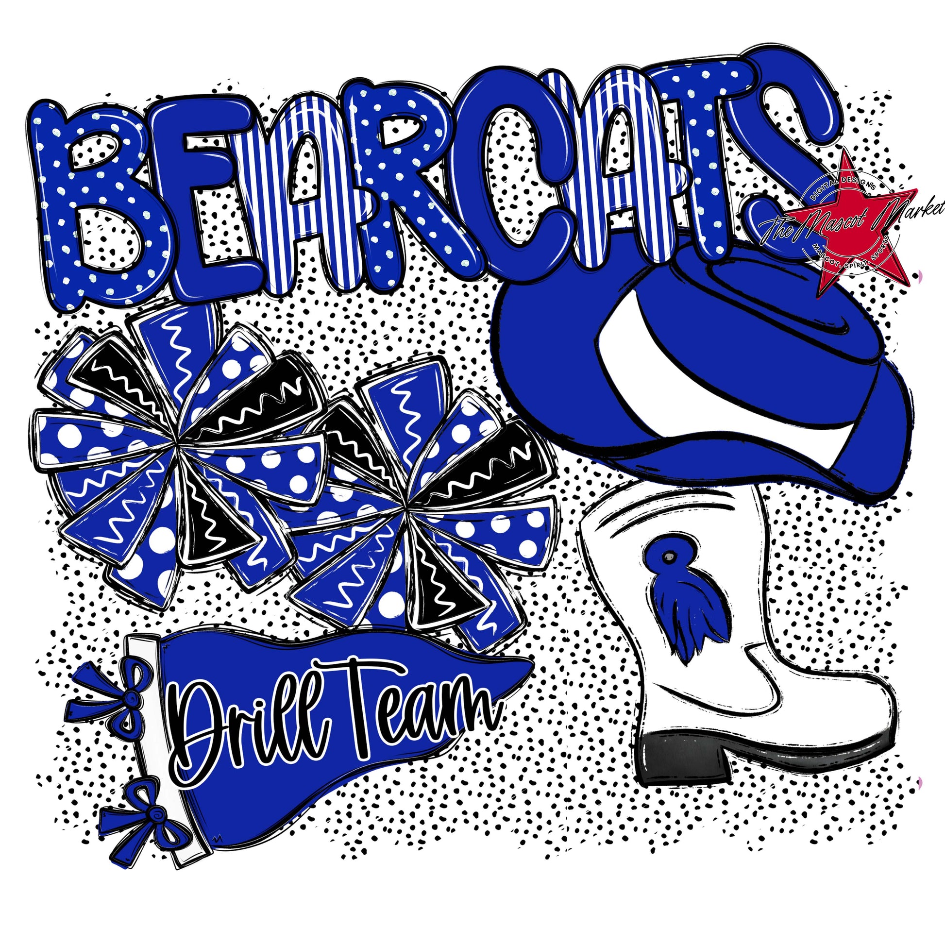 Bearcats Drillteam Spirit-Royal Blue