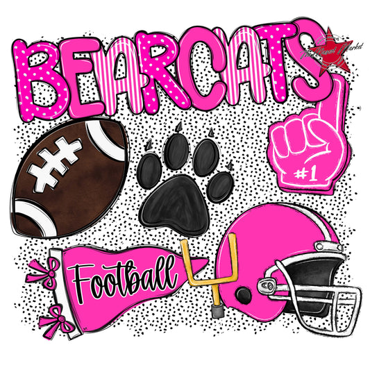 Bearcats Football Spirit-Pink