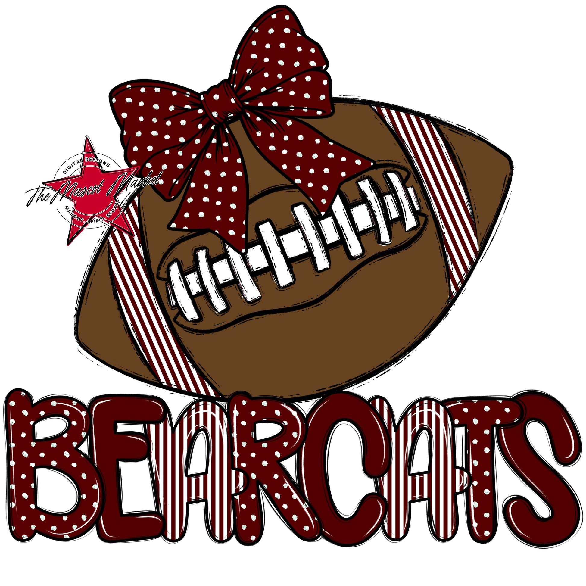 Bearcats Football Spirit Design-Maroon
