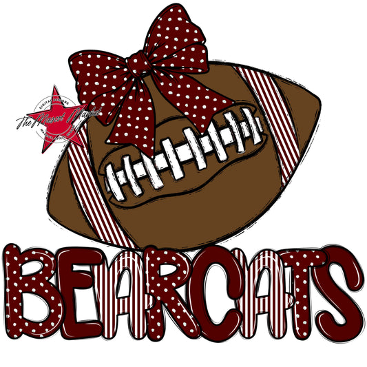 Bearcats Football Spirit Design-Maroon
