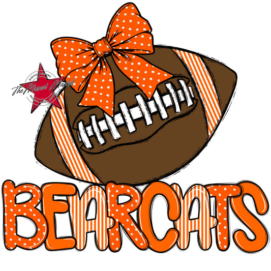 Bearcats Football Spirit Design-Orange