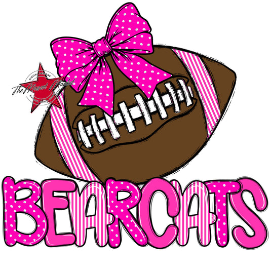 Bearcats Football Spirit Design-Pink