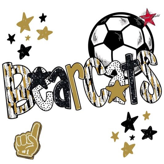 Bearcats Soccer Scrape-Gold