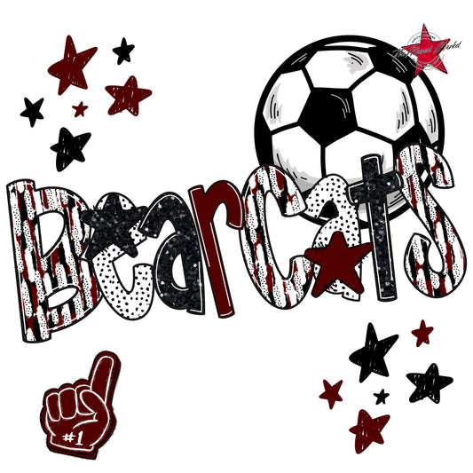 Bearcats Soccer Scrape-Maroon