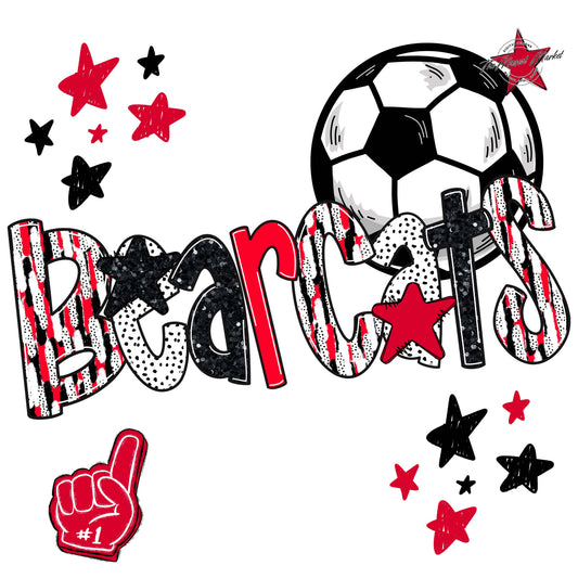 Bearcats Soccer Scrape-Red
