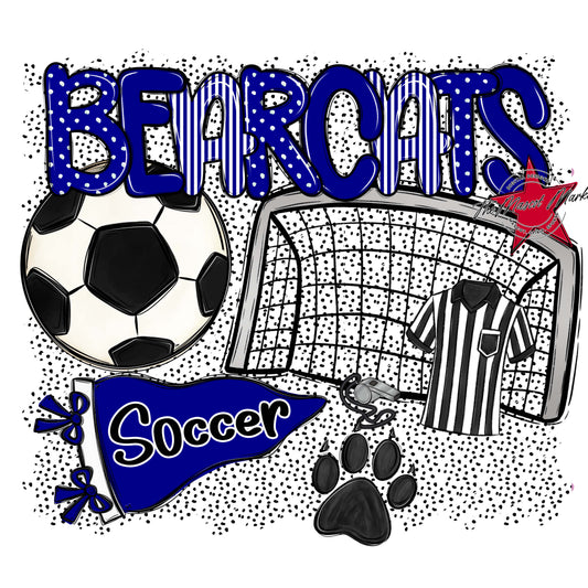 Bearcats Soccer Spirit-Blue