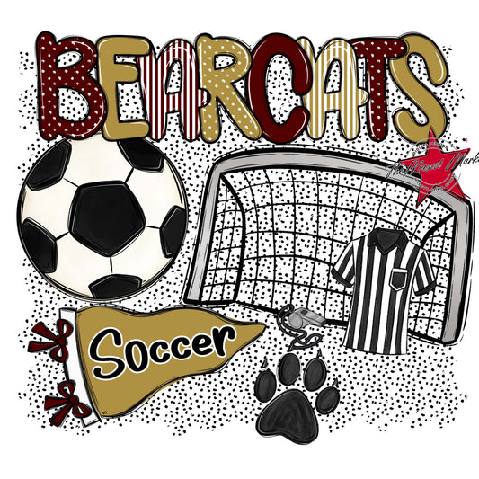 Bearcats Soccer Spirit-Maroon & Gold