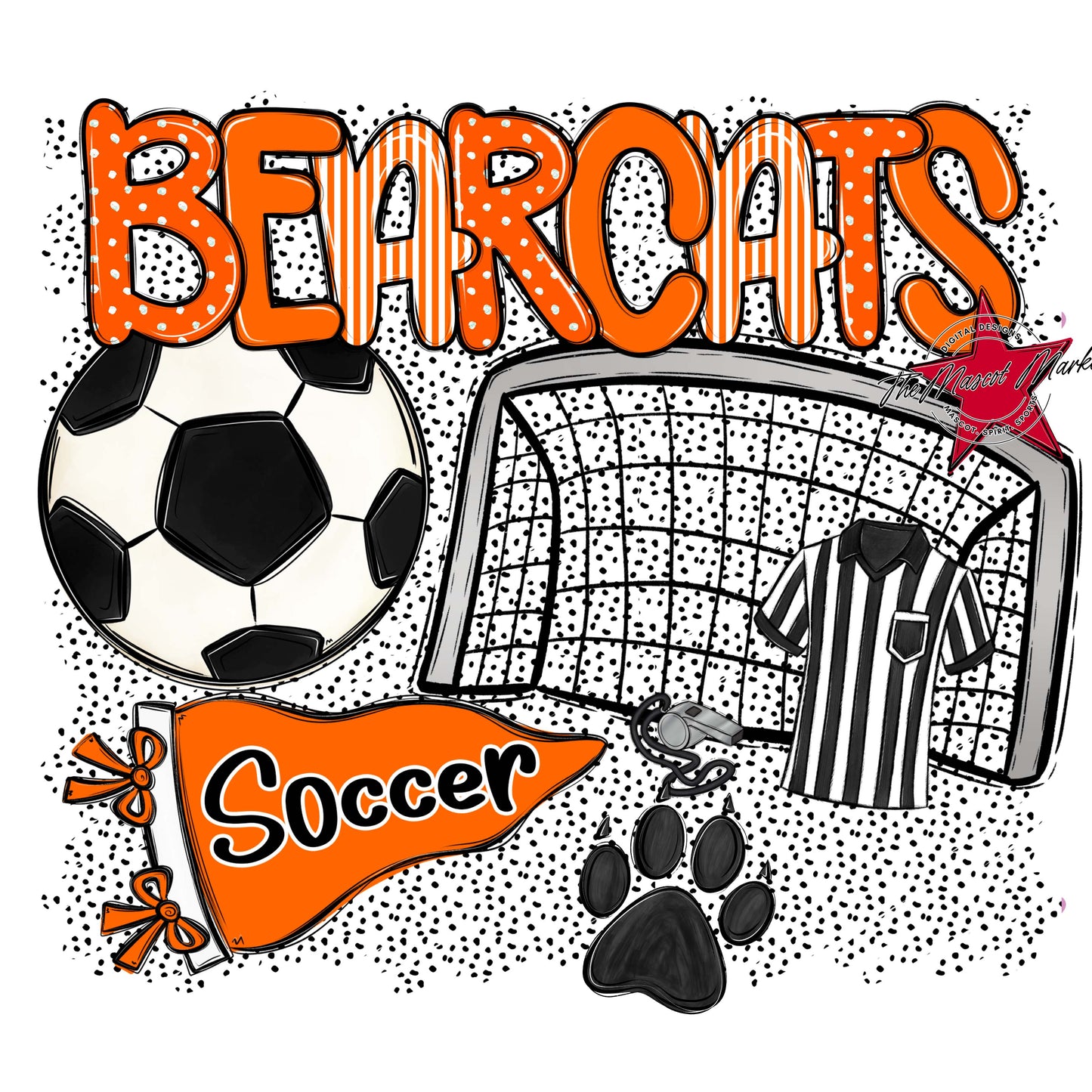Bearcats Soccer Spirit-Orange