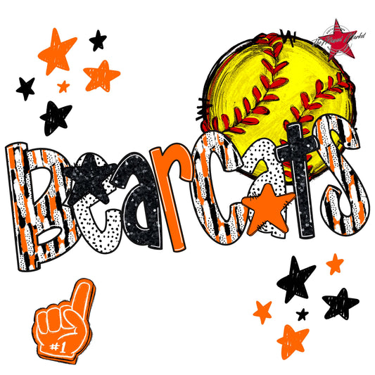 Bearcats Softball Scrape-Orange