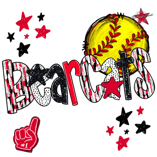 Bearcats Softball Scrape-Red
