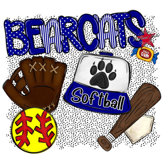 Bearcats Softball Spirit-Blue