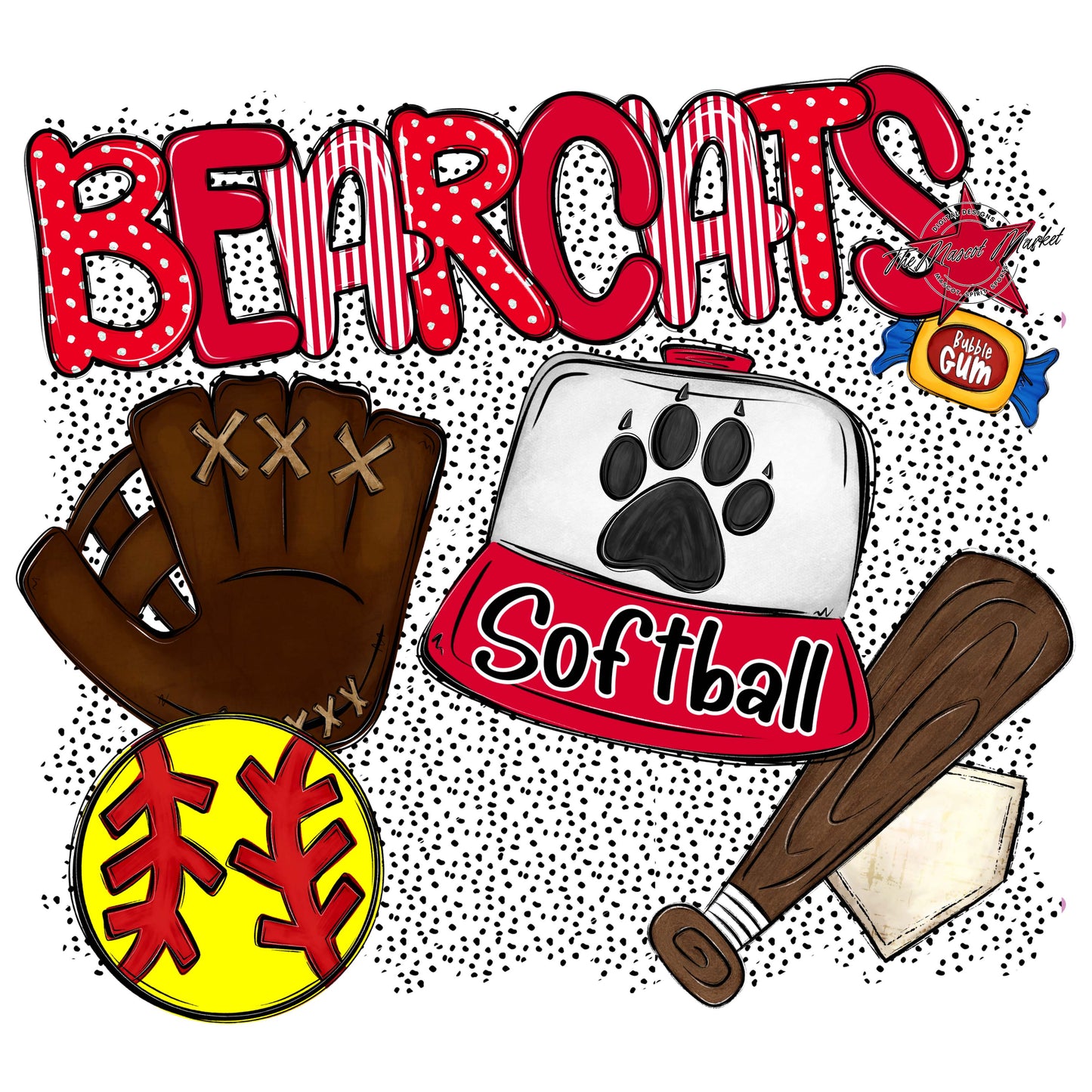 Bearcats Softball Spirit-Red